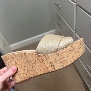 Vince Camuto cork wedges size 7.5